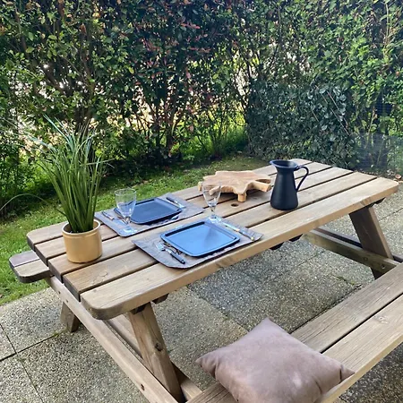 3 Mns De La Avec Jardin Classe 3 Etoiles Apartment